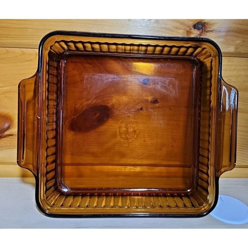 ANCHOR HOCKING: amber Baking Dish 8